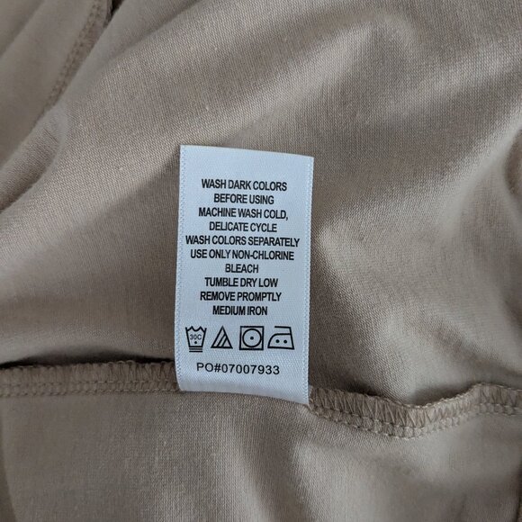 ELLOS Tan Zip Front Stretch Cotton High Rise Lined Mini Skort; Size 22 - Picture 5 of 5